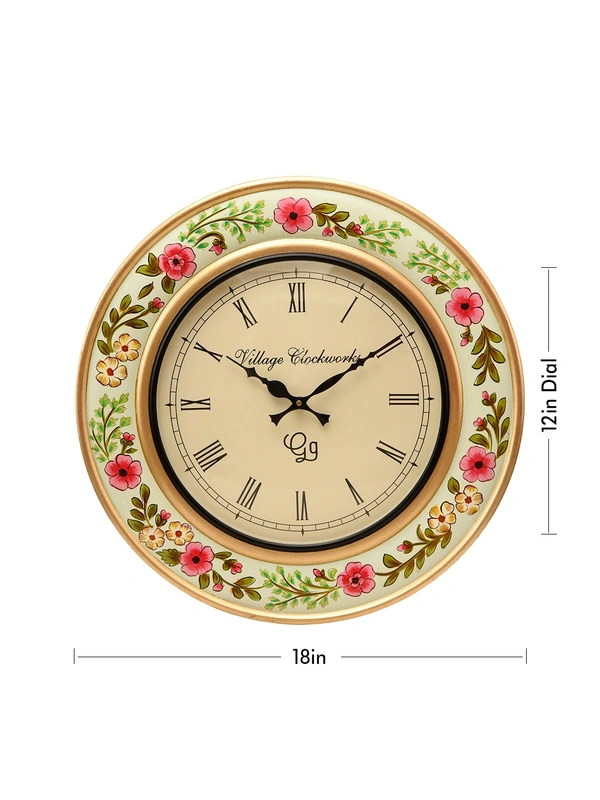 Round Wooden Handpainted 18 Inches - 12''X 18''