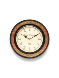 Round Embossed Brass with Polish 12 Inches