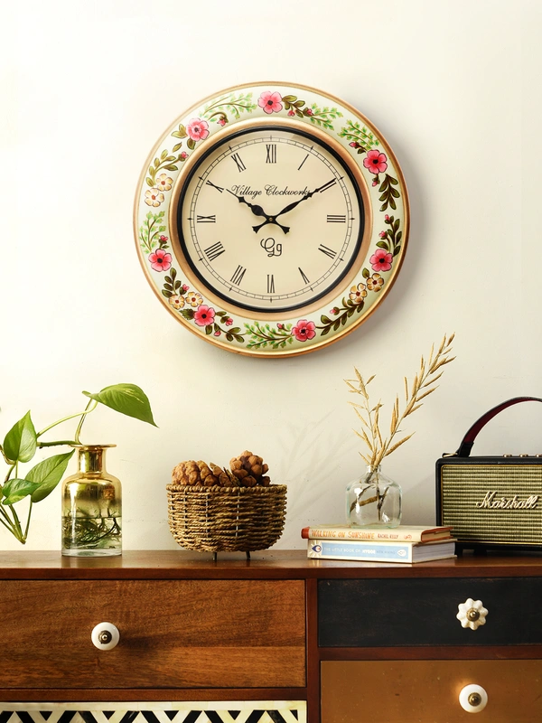 Round Wooden Handpainted 18 Inches - 12''X 18''