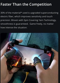 Realme Mobile Game Finger Sleeves - Mottled Black