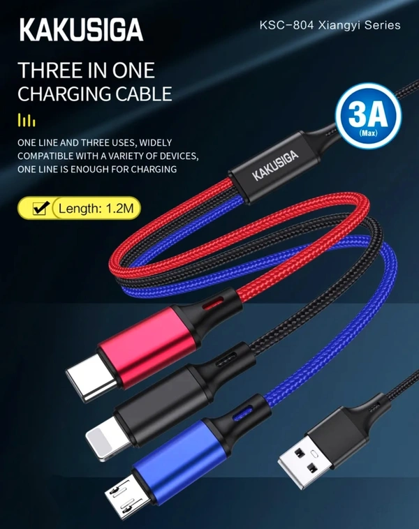 KAKUSIGA KSC-804 3-in-1 Cable