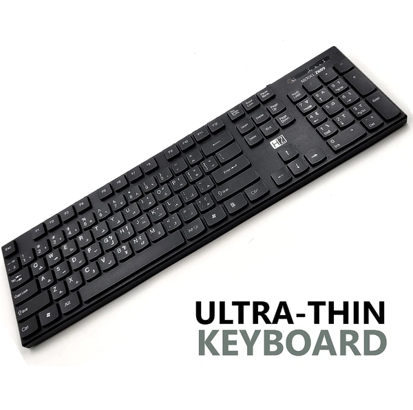Heatz ZK09 Wired Keyboard & Mouse Combo - Black