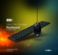 Heatz ZK09 Wired Keyboard & Mouse Combo - Black
