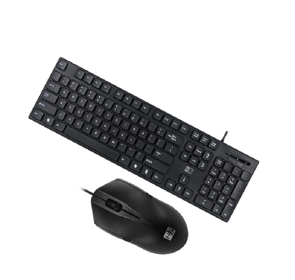 Heatz ZK09 Wired Keyboard & Mouse Combo - Black