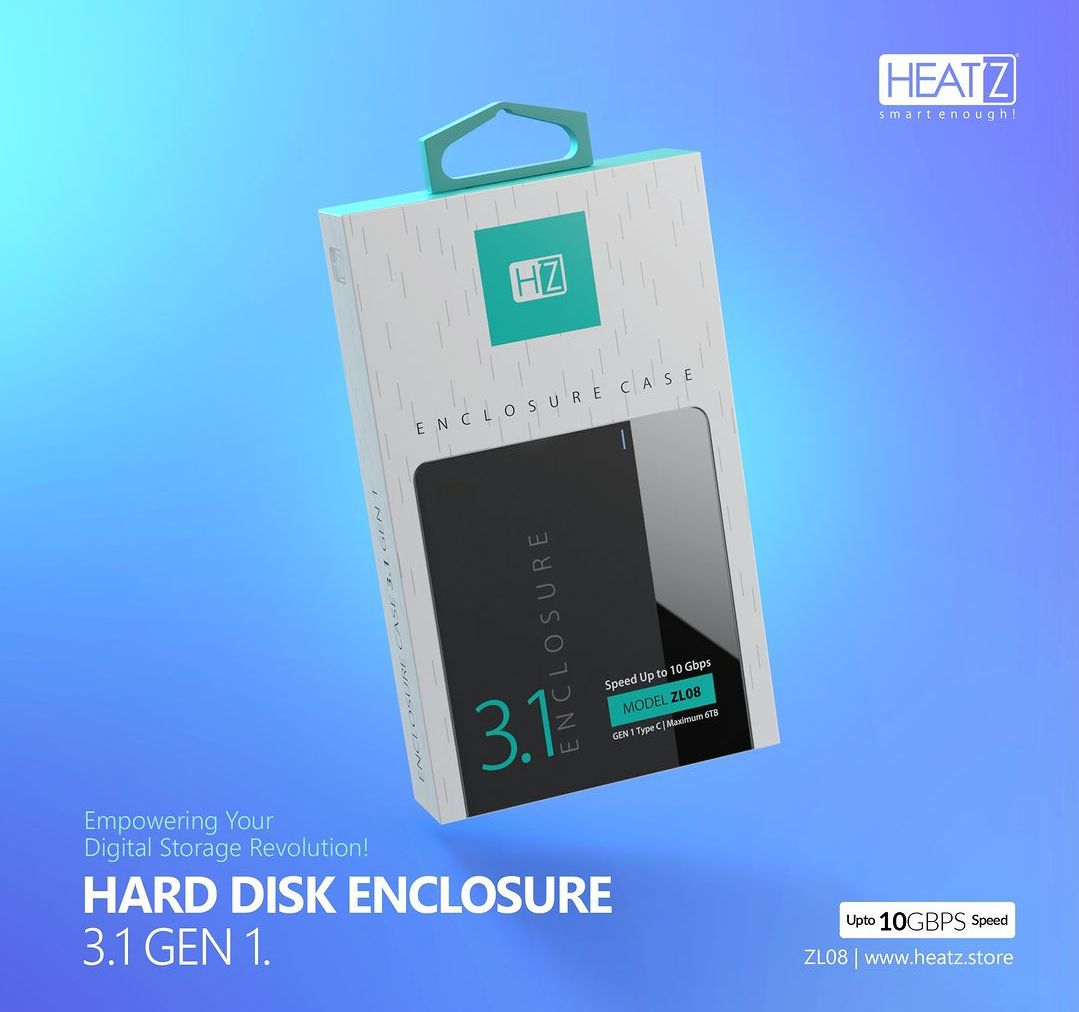 Heatz ZL08 3.1 Type-C Hard disk Enclosure