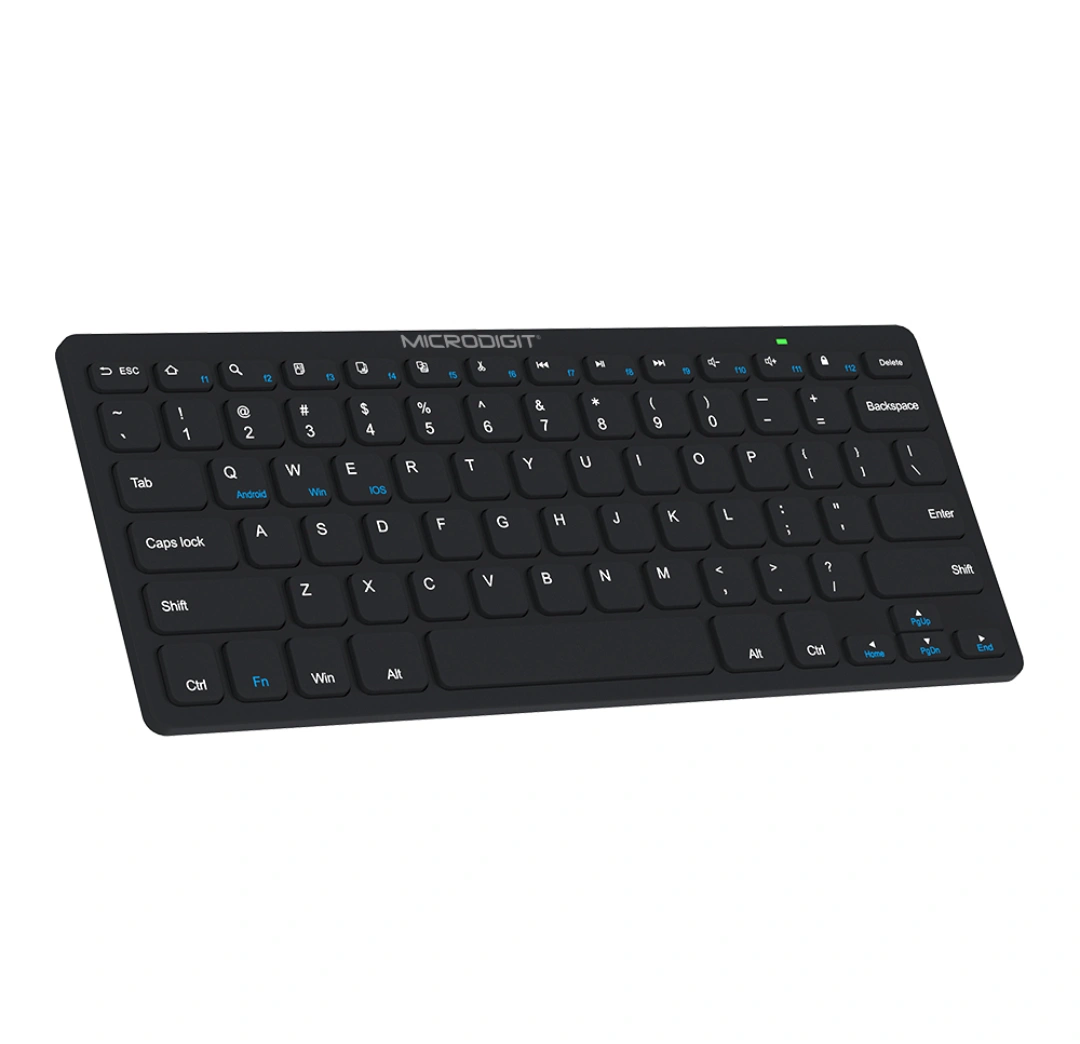 Microdigit MD319BK Mini 5.0 Bluetooth Wireless Keyboard