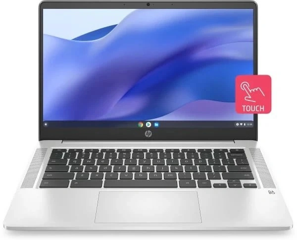 HP Intel Celeron Dual Core -(4 GB/64 GBEMMC Storage/Chrome OS) 14a- Na1004TUChromebook (14 Inch, Mineral Silver, 1.46 Kg)