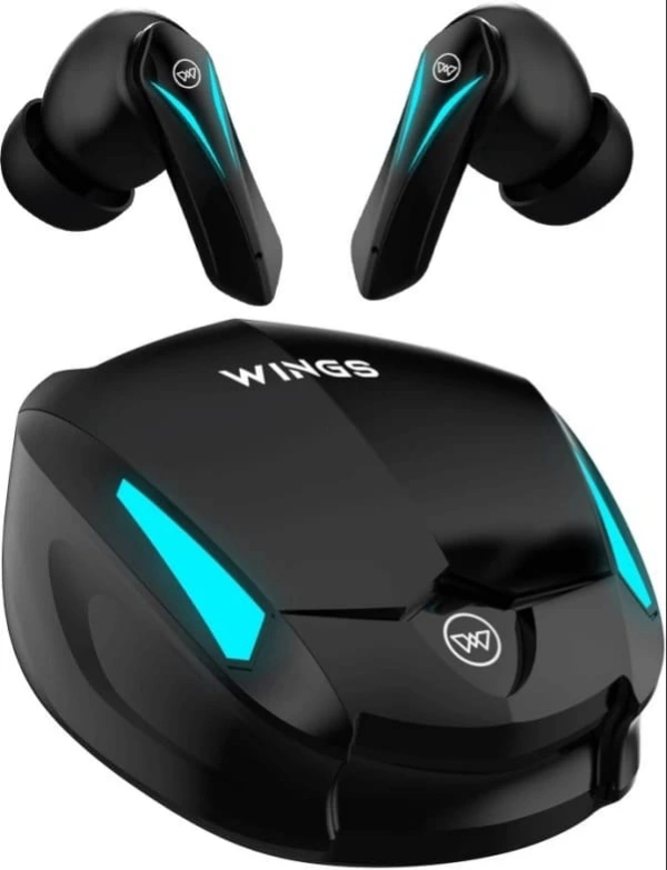 Wings Phantom 550, Gaming TWS Earbuds, 45hrPlaytime, Touch Controls Bluetooth Gaming Headset(Black, True Wireless)