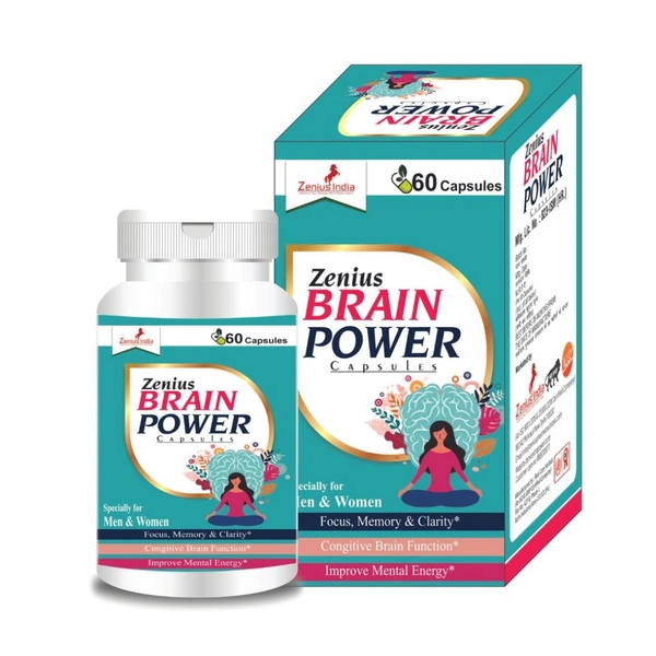 Brain Power Capsule For Memory and Brain Booster 60 Capsules