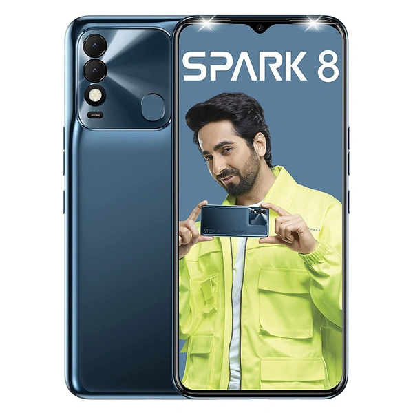 Tecno Spark 8T (Atlantic Blue, 64 GB) (4 GB RAM)