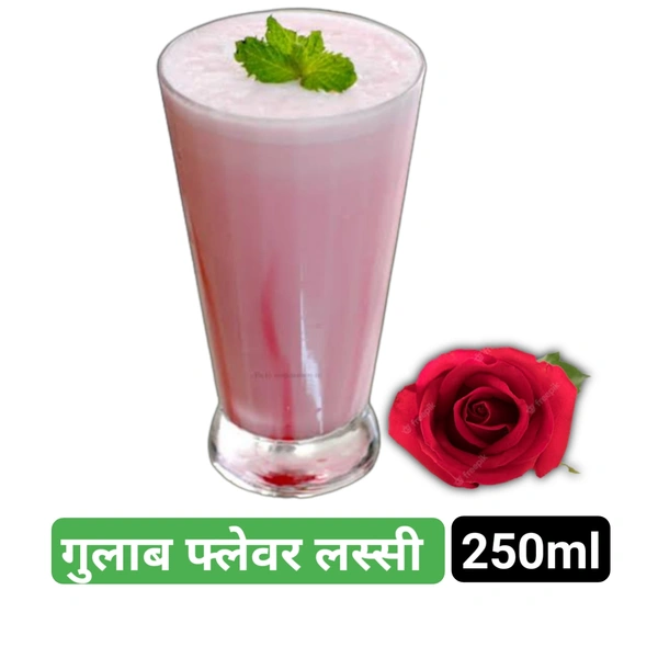गुलाब फ्लेवर लस्सी ( Rose Flavour Lassi )