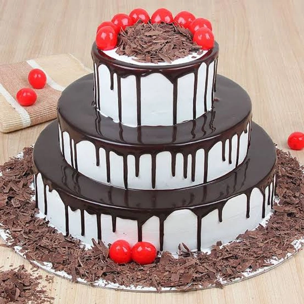 Black Forest Cake Cherry On Top 3 Tier 