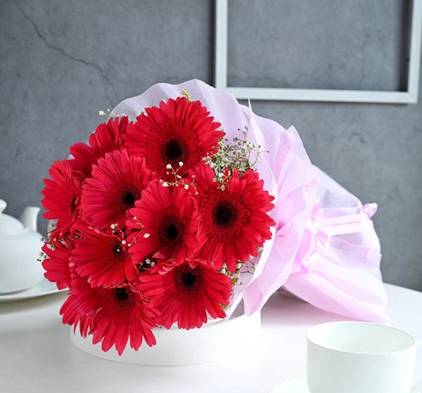 Bunch Of Red Gerberas