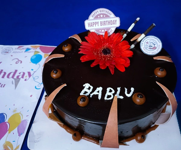 Mouth Melting Chocolate Truffle Cake - Eggless, Half KG