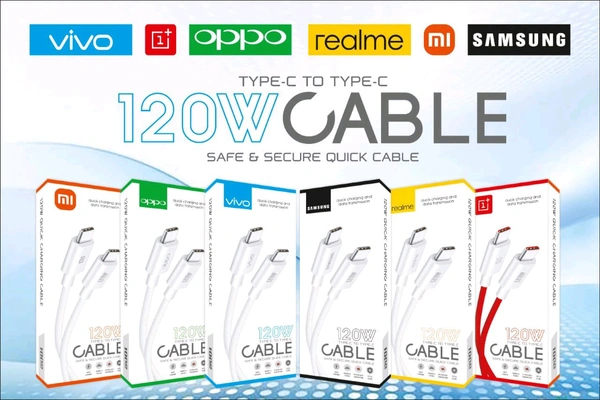 Vivo 120w C To C Cable (1year Warranty)