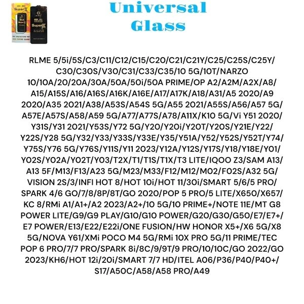 Moto G30 Glass Super X Universal (1)