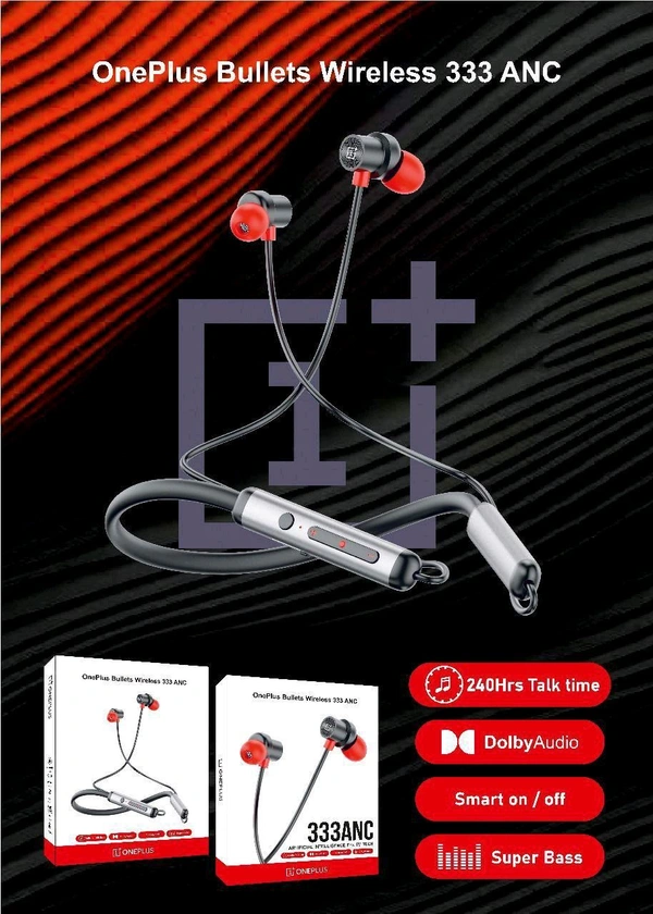 Oneplus Bullets Wireless 333 Anc Neckband 