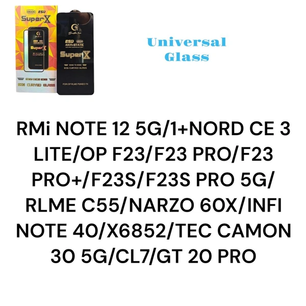 RMi NOTE 12 5G/1+NORD CE3 LITE Universal Super X Glass