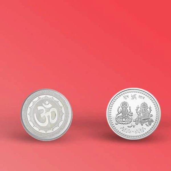 0866 Silver color Coin for Gift & Pooja (Not silver metal)