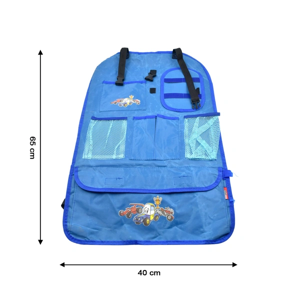 6302 Car Back Seat Organiser used in all types of cars with their car seats to cover them easily.