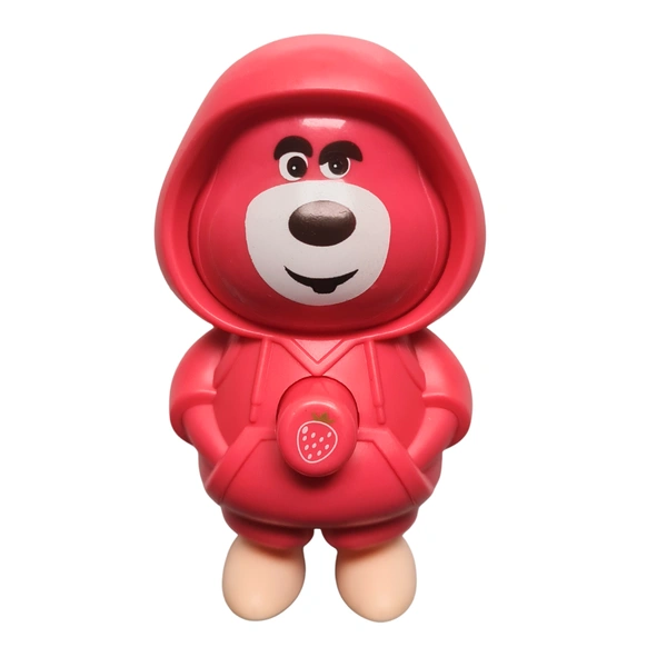 Trending Super Cute Big Sized Face Changing Pink Bear Doll Keychain And Best Gift For Favorite Person