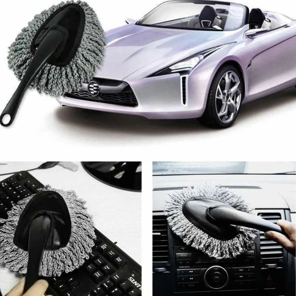 Microfiber Soft Cleaning Brush For Cars And Multipurpose (Dry & Wet Duster)