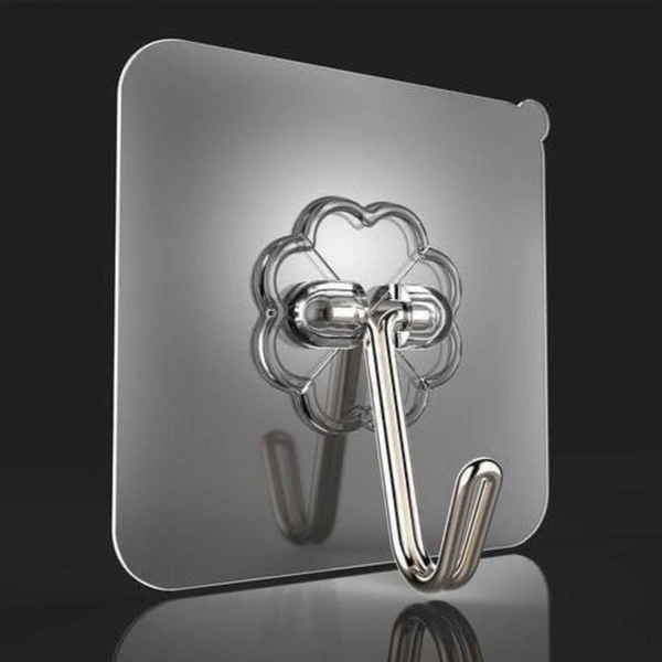 Pack Of 20 Adhesive Transparent Tiles Hooks