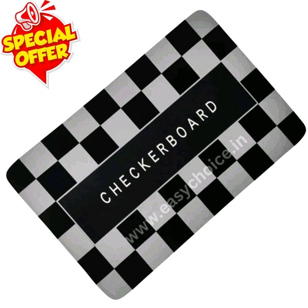 Checked Design Rectangular Water Absorbing Mat MT021