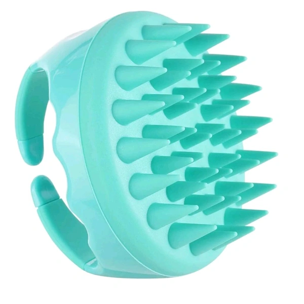 Premium Silicone Soft Scalp Massager Brush With Handle 