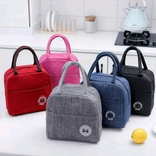 Premium Solid Colored Insulated Lunch Bag 