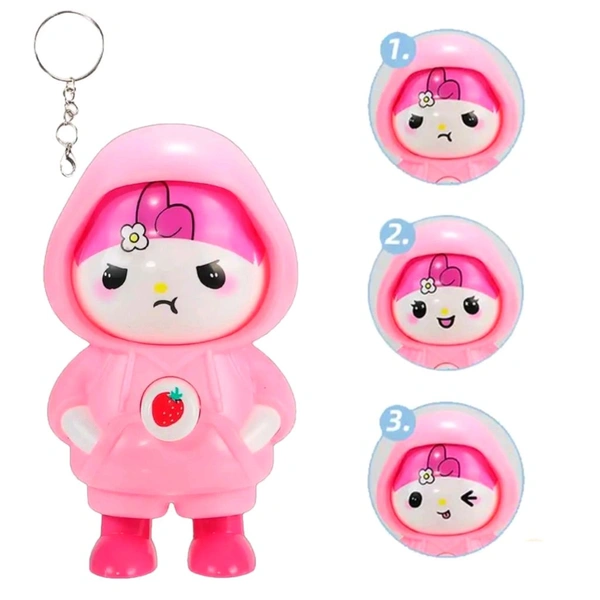 Trending Super Cute Big Sized Face Changing Pinky Doll Keychain And Best Gift For Favorite Person