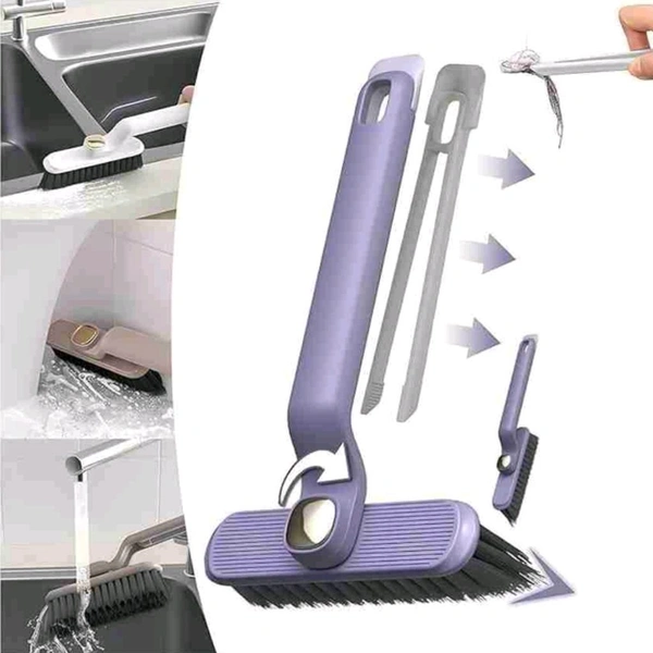 High Quality 2 in 1 Head Rotatable Handle Brush With Waste Plucker For Easy Cleaning