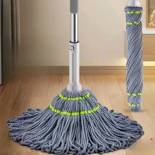 High Quality Long Handle Twist Mop With Wide Water Absorbing Microfiber Head