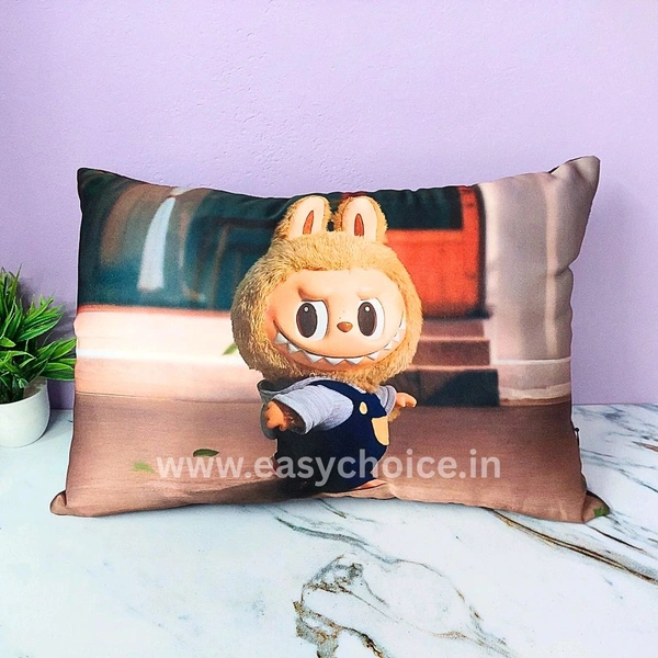 Big Sized Super Cute Treding Lovely Brown Kid Labubu Pillow (44×30cms) EC946