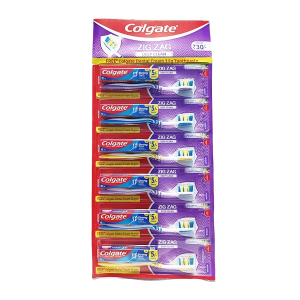 Colgate Zig-Zag Deep Clean Toothbrush - ₹30