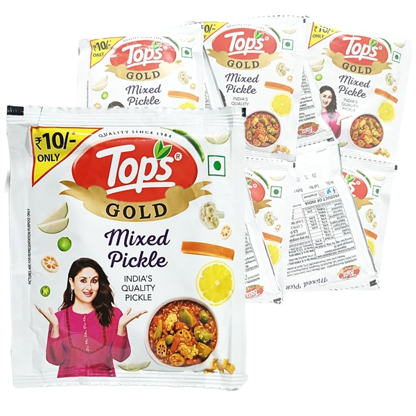 Tops Mixed Pickle - ₹10 (Pack Of 10) - Pack Of 10