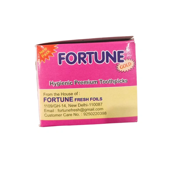 Fortune Gold Hygienic Premium Toothpicks (Pack Of 10)