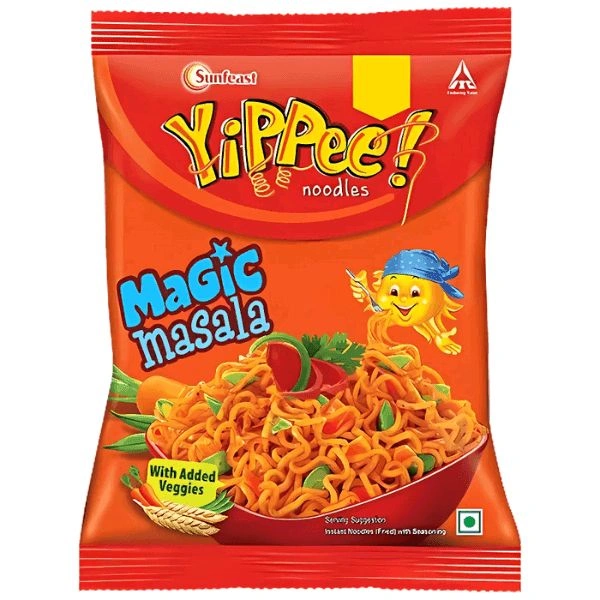 Sunfeast Yippee Magic Masala Noodles with Added Veggies - The Better Noodles