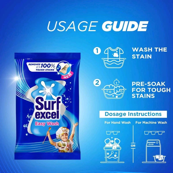 Surf Excel Easy Wash Detergent Powder (1 kg) - Pack of 1