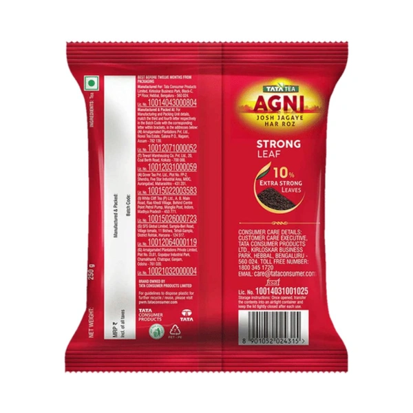 Tata Tea Agni Strong Black Leaf - 250g