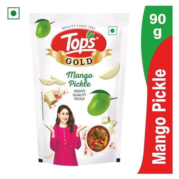 TOPS Gold Mango Pickle - 90g. Pouch