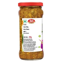 TOPS Gold Green Chilli Pickle - 375g. Glass Bottle