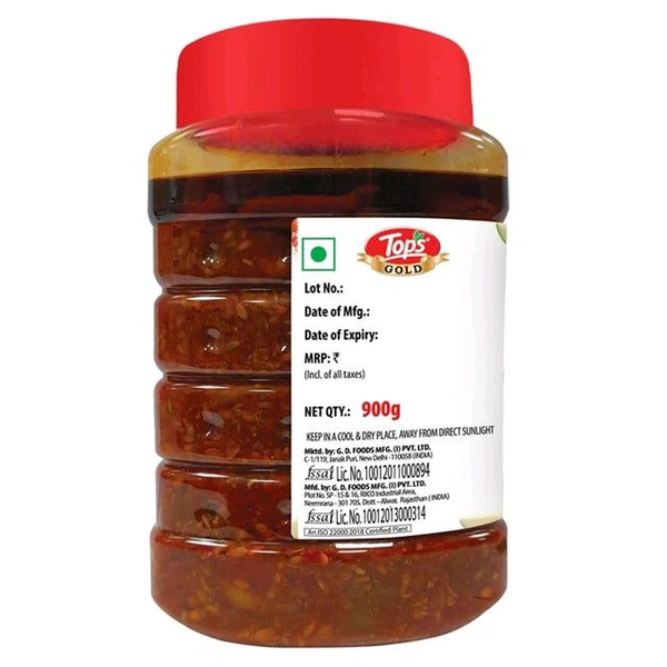 TOPS Gold Mango Pickle - 900g. PET Jar