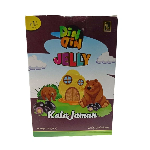 Din Din Jelly Kala Jamun - ₹1 (Pack Of 85)