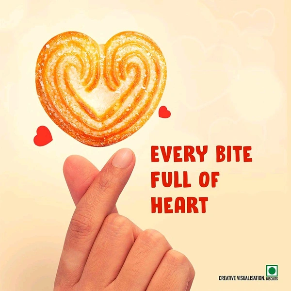 Little Hearts Classic Crunch Biscuit - ₹10 (Pack Of 15)