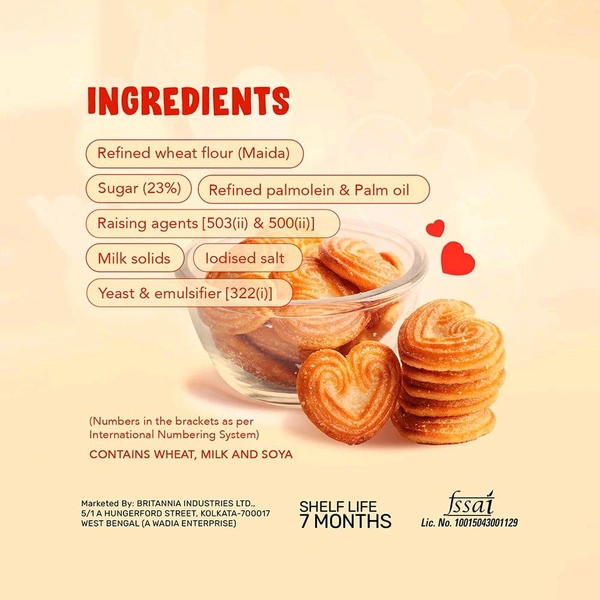 Little Hearts Classic Crunch Biscuit - ₹10 (Pack Of 15)