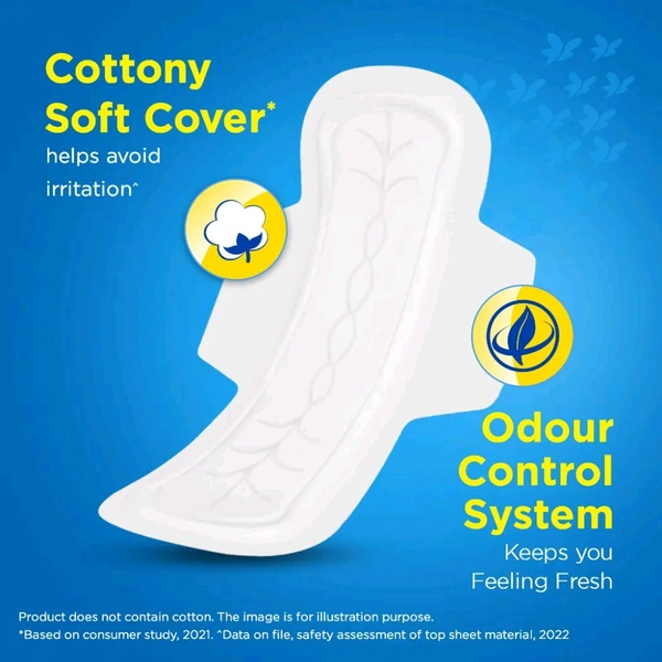 Stayfree Secure Cottony Soft Cover Pads With Wings XL, 6 Count