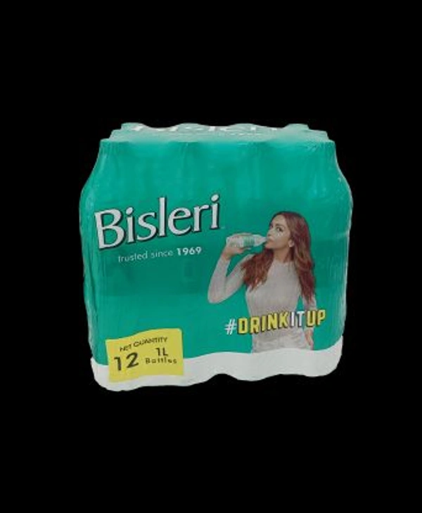 Bisleri Packaged Drinking Water -1L (Pack Of 12)