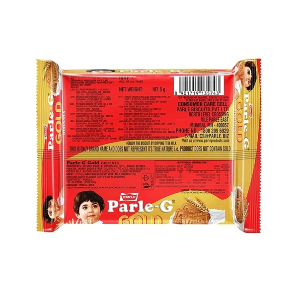 Parle G  Gold Biscuit - 187.5g