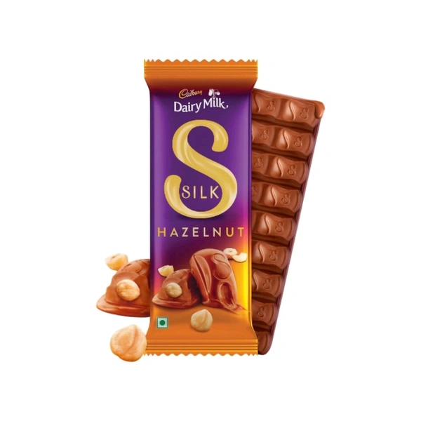 Cadbury Dairy Milk Silk Hazelnut Small Milk Chocolate Bar 54g